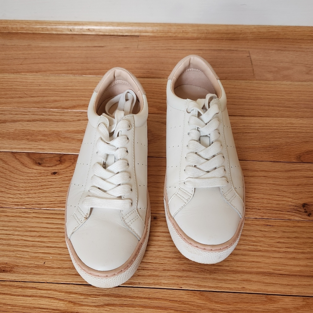 J. Crew White Leather Saturday Sneakers size 7